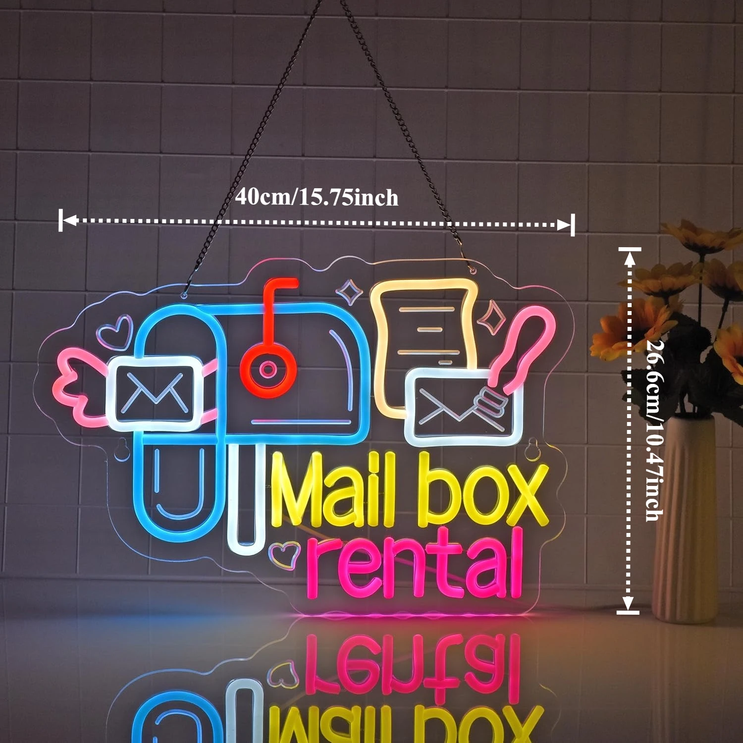 우편함 임대용 네온 간판, 다채로운 색상의 우편함, 편 - Commercial Printing And Mailing 리뷰 및 가격