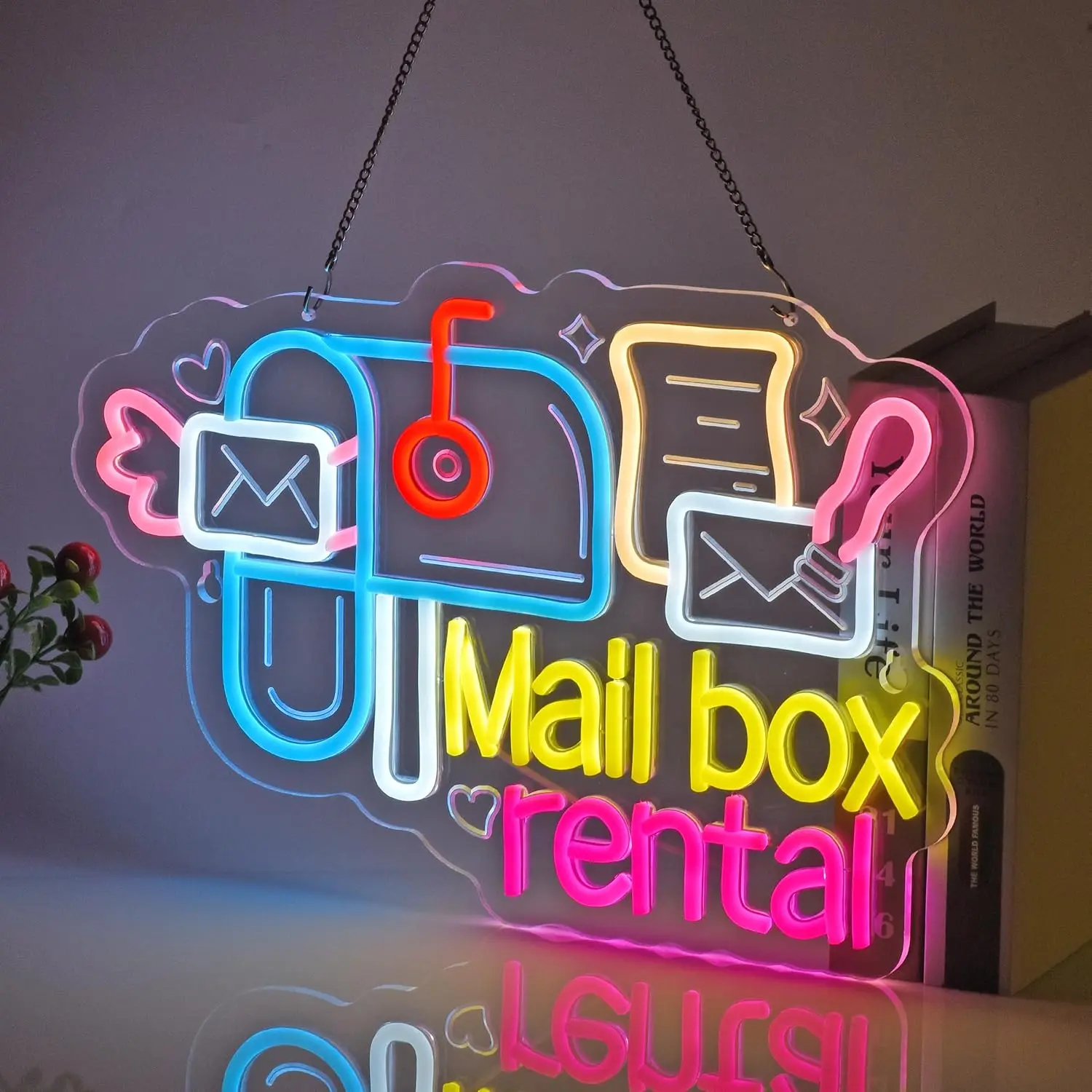 우편함 임대용 네온 간판, 다채로운 색상의 우편함, 편 - Commercial Printing And Mailing 리뷰 및 가격