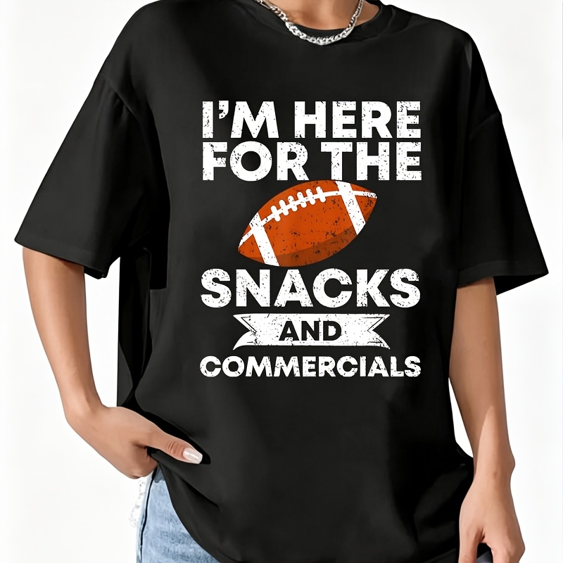 간식과 광고를 주제로 한 재미있는 축구볼 디자인의 여성 - Commercial Shirt Printing 리뷰 및 가격
